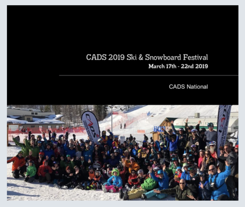 Hard Cover CADS 2019 Ski & Snowboard Festival Photo Book